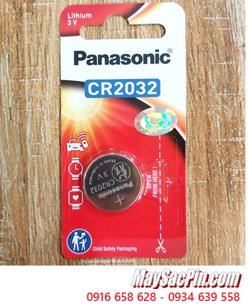 Panasonic CR2032; Pin 3v Lithium Panasonic CR2032/1B chính hãng _Made in Indonesia (Loại vỉ 1viên)
